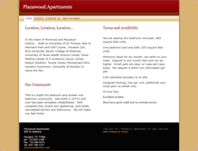 Tablet Screenshot of plazawoodapartments.com